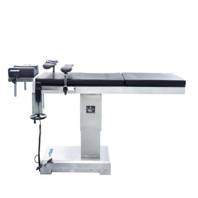 China Has a real low minimum height of 530mm so that the doctor can sit down to do high quality ope electric eye electric medical surgical operating table made in China for sale