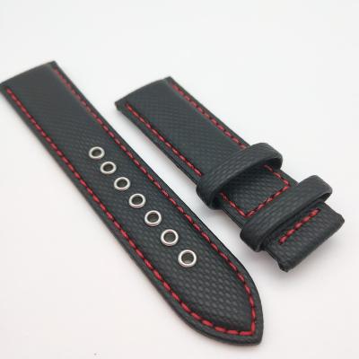 China Welcome to customize new metal logo / size / japanese style lattice texture universal strap 22mm custom color / hole fashion workmanship for sale