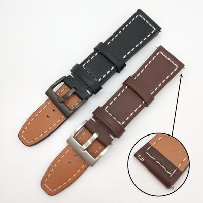 China Welcome To Customize Logo/Size/Color/Workmanship High Quality Durable Quick Disassembly Recycled Leather Waterproof Watch Strap Suitable For Apple Watch Strap for sale