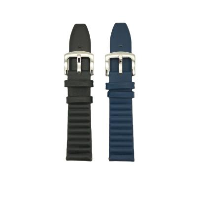 China Unique Detachable Sports Tension Wave Pattern Strap Cowhide Strap 22mm*20mm for sale