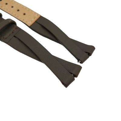 China Single pin genuine leather handmade designer quick release watch band vegan replacement leather watch band for sale