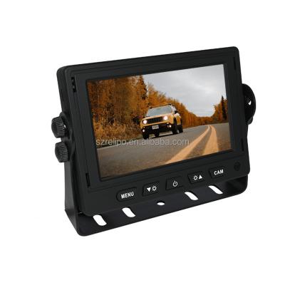 China Quality 5 Inch AHD Dash Car Remote Control Monitor With U Shape Bracket Support 2 Way Video 1 Audio Inputs for sale