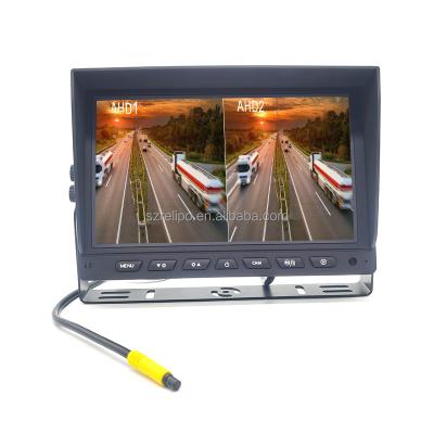 China RGB Quality 9 Inch 2 Slot AHD Car Monitor 2 Channels DVR Recording Viewing Screen With Dual Recording Function for sale