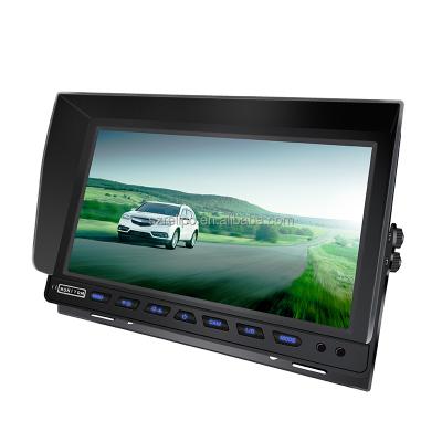 China Factory Wholesale Quality RGB 10 Inch Car LCD Monitor With 2 Way Between U Shape Bracket for sale