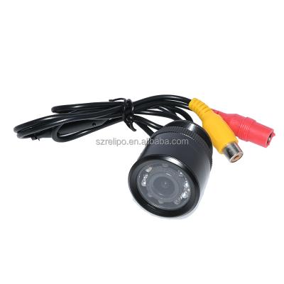 China 480 TVL Factory Wholesale 28mm Flush Mount 8 LED IR Lights HD Car Reversing Hidden Backup Camera With Guideline for sale