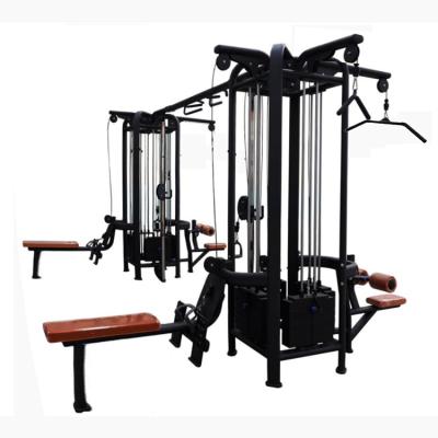 China Universal home gym multi pull up multi bar station 5/8 jungle station wight bench gym equipment for fullbody exercise for sale