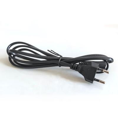 China Factory direct price EU power cable 150cm european standard power cable xlpe ac cord 2pin computer and laptop for sale