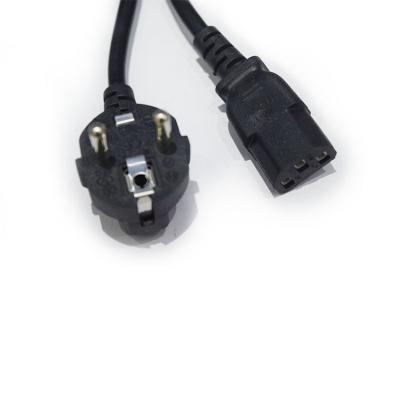 China Computer and laptop factory EU AC Power Cable Shenzhen 3pin plug European standard Eu 3 terminal 150cm directly manufactures AC cable. for sale