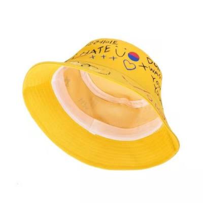 China Fashion\comfortable\durable printed fisherman hat spring dome summer fisherman hat sunshade letter bucket hat for sale