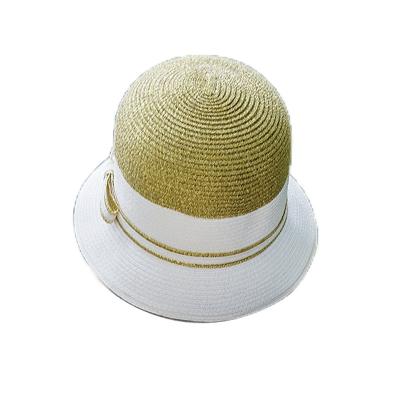 China Fashion\High sense of sunshade hat fashion fisherman comfortable\durable women gold belt hat hat for sale