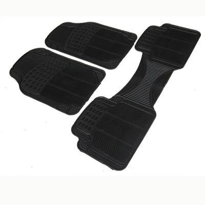 China Luxury Car Mats General Floor Mat For Car Truck 3PCS Custom Black PVC Set Item Wrapping Card Pcs Hang Auto Accessory for sale