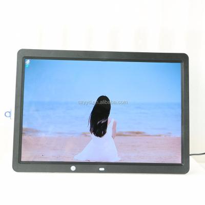 China DF-1542 Hi Clock 1024*768 Resolution 1024*768 Warm Blue Film 15.4 Inch Digital Photo Frame Large With Motion Sensor for sale