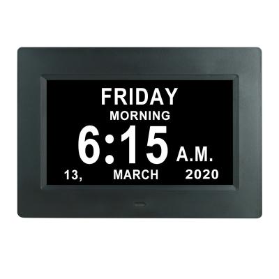 China Files 16:9 Ratio Desktop 2020 7 Inch Digital Calendar Day Clock For Alzheimer's Memory Loss And Impaired Vision DDC-7010 for sale