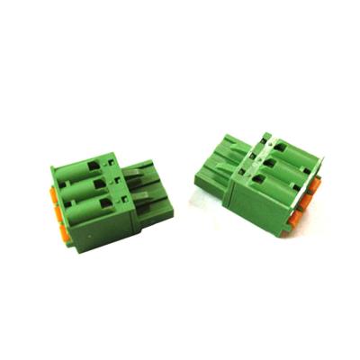 China PA66 UL94V-0 Pluggable Terminal Block 5.08 2-16 Ways 28AWG To 12AWG 2.5 Mm Screwless Socket Terminal 5mm 10 A for sale