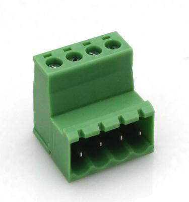 China Blue Hot Selling Vertical Orientation 7 Standard Poles Green Or Gray Housing FPC1.5-XX-381-17 3.81mm Pluggable Female Terminal Block Socket for sale