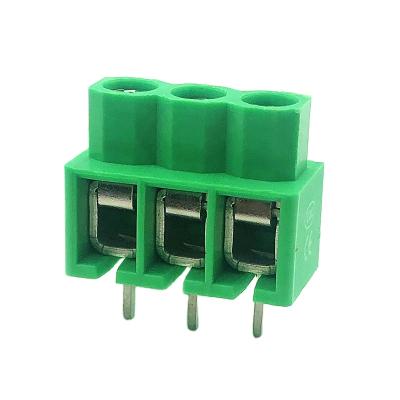 China KF166 - 5.0 Hot Selling Electrical PCB Connector 3 Pin Green Terminal Block Pcb Screw Blocks 22-14AWG for sale