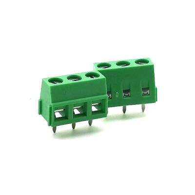 China Hot Selling Pitch 5.0mm 300V 10A PCB Screw Terminal Block Components PA66 UL94V-0 VDE Terminal Blocks for sale