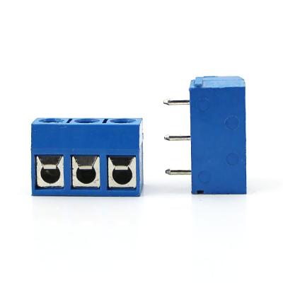 China 5.0mm 90 11 Degree 301r Right Angle PCB Screw Electrical Terminal Block - A.W.G. 20 for sale