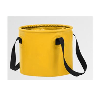 China Durable Outdoor Water Bucket Lightweight Folding PVC Basin Bucket For Camping Hiking for sale