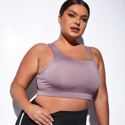 China Beauty Crop Sports Bra Big Boob Fat Women Workout Gym Sports Bra Backless Top Breathable Quick-Drying Sexy Top Fitness for sale