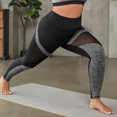 China Fat Lady Breathable Fitness Legging XL 1XL 2XL 3XL 4XLPants Shaper Plus Size Yoga Pants Oversized Trainer High Waist Shapewear for sale