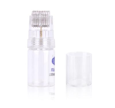 China Hydra Hot Roller Needle Anti-Puffiness Titanium 192 Gold Automatic Derma Roller for Face Lifting Scar Removal for sale