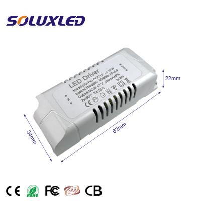 China LED Lighting PF>0.9 LED Driver Switch Power Supply 13-20W 300mA With Plastic Housing for sale