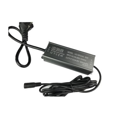 China Outdoor Lighting IP65 600mA 1500ma 50W LED Driver With EU Plug Custom Product en venta