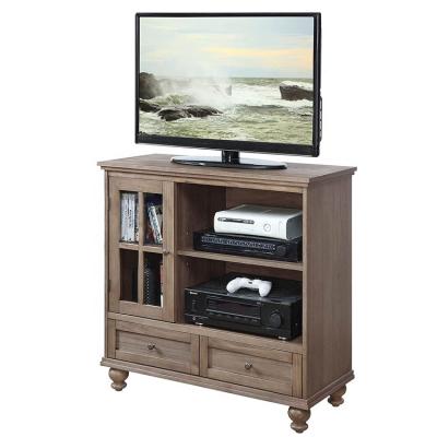 China Adjustable (other) New design 2023 Wholesale Modern Brown Wooden TV Stand for living room for sale