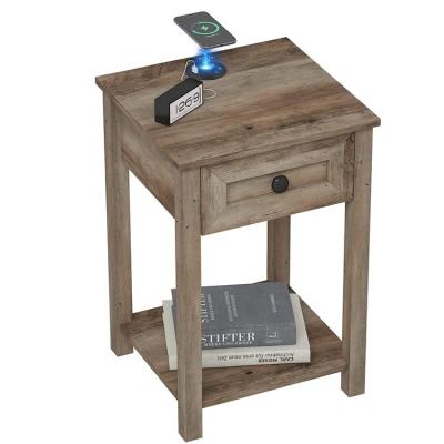 China Adjustable (other) Customized Cheap Wooden Bedside Tables for Bedroom Living Room Home Office for sale