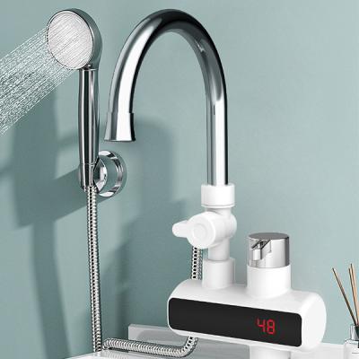 China Hotel Shower Heater Cold Heating Faucet Tankless Water Heater Electric Kitchen Water Heater Faucet Instant Hot Water Faucet for sale