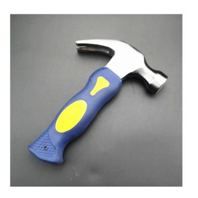 China Carbon Steel 8oz Mini Easy Size Operation Claw Hammer Anti-vibe Claw Hammer One Piece for sale