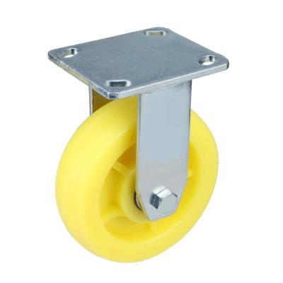 China 4 Inch Rigid Directional Heavy Duty Trolley Wheels Nylon Trailer Caster Caster Wheels for sale