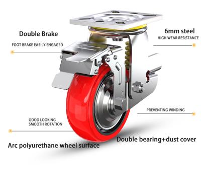 China Modern WeiHang Casters 4 Inch Heavy Duty Spring Loaded Casters For Fender Caster Wheels for sale