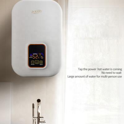 China Commercial Portable Instant Tankless Electric Water Heater Digital Display Automatic Inverter 3600W 6000W for sale