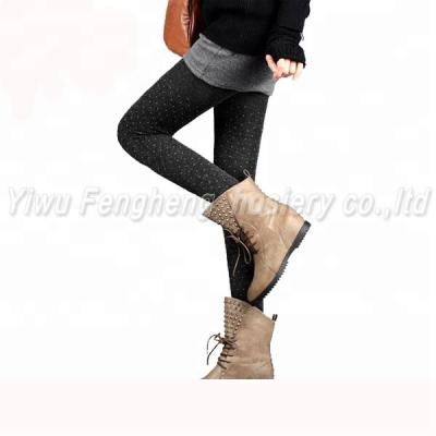 China Breathable thickening and winter jacquard trample feet cashmere gaiters for sale