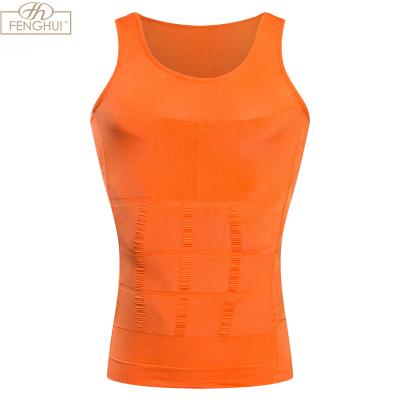 China Chinese Supplier Anti Shrink For Male Person Fat Man Slimming Vest Fit T-shirt Available Tank Top for sale