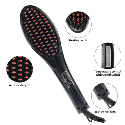 China PRITECH Outdoor Professional Electric Hair Straightener Comb Hair Brush for sale