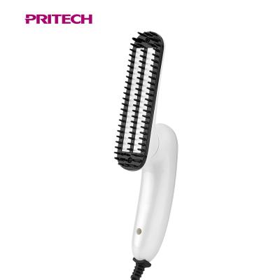 China PRITECH Professional Beard Straightening Comb Customized Aluminum Man Hair Straightener Brush TA-1989 for sale