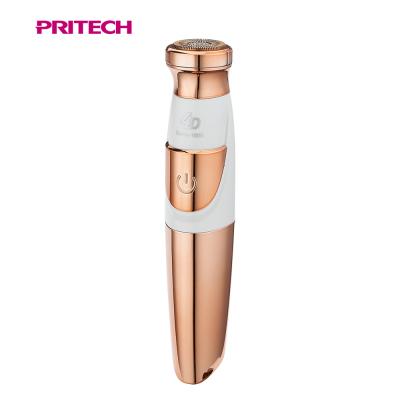 China PRITECH IPX6 Outdoor Waterproof Facial Portable Electric Hair Remover Lady Epilator Shaver for sale