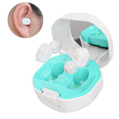 China Air Conduction Rechargeable Bluetooth Mini Sound Amplifier Digital In Ear ITC Type Rechargeable Hearing Aid for sale