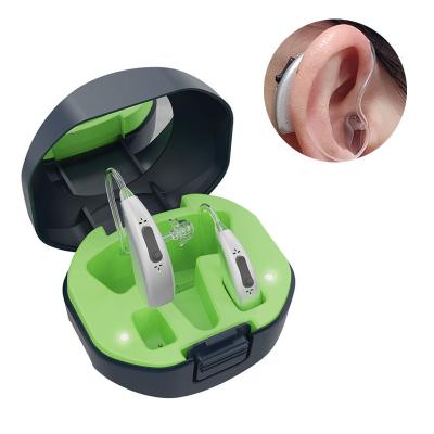 China Invisible rechargeable digital bluetooth hearing aid with bluetooth care box for hearing loss for sale