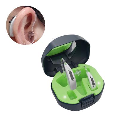 China Digital rechargeable bluetooth hearing aid mini to case ear portable charging hearing aid with bluetooth connect for sale