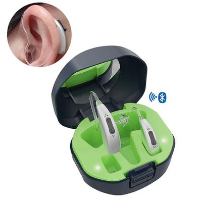 China APP Controlled Rechargeable Bluetooth Hearing Aids Digital Elderly Rechargeable Bluetooth Hearing Amplifier with Noise Reduction Function for sale