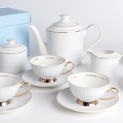 China Viable low price Oem&Odm acceptable handle teapot with new popular spoon china tea set for sale