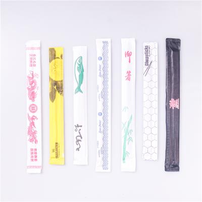 China Disposable Cover Paper Bamboo Tableware Disposable Wrapped Fast Food Customize Cover For Baguette for sale