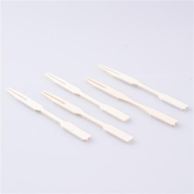 China Different Types Disposable Small Optianal Bamboo Fruit Salad Fork Stock For Sale for sale