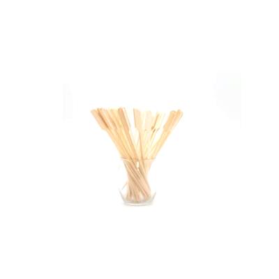 China Easily Cleaned Satay Stick Knot Barbecue Teppo Bamboo Skewer Paddle Pick With Logo For Sale Custom Made for sale