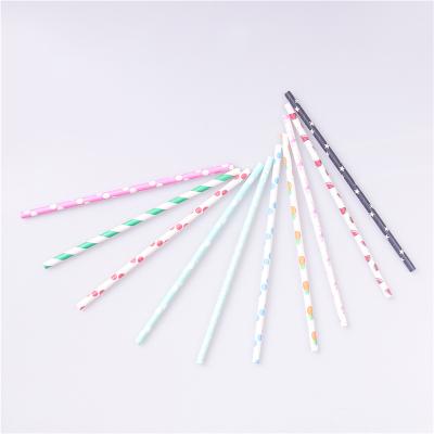 China Disposable Paper Spoon Straw Milkshake Straws Drinking Paper StrawDrinking for sale