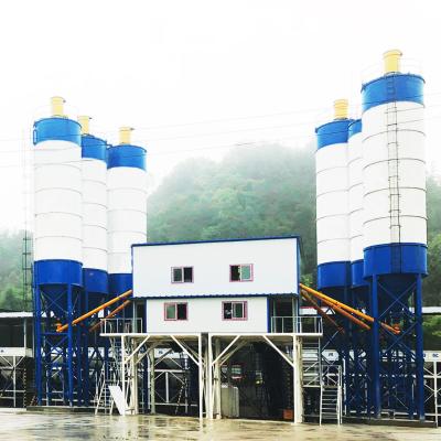 China Building Material Shops HZS60m3h Mobile Ready Mix Cement Concrete Batching Plant In China for sale